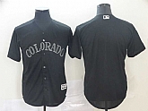 Rockies Blank Black 2019 Players' Weekend Authentic Player Jersey,baseball caps,new era cap wholesale,wholesale hats